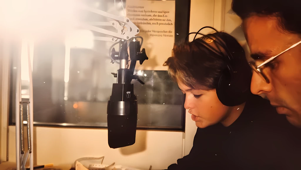 Sigrun Reininghaus & Pierre Saffarnia im Studio bei deren Abschiedssendung